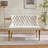 Velvet Double Dining Loveseat Bench, Kitchen & Dining Seating, 2-Seat Tufted Bench With Handmade Buttons, Wing Back, Steel Legs, Mid Century Modern-347940316-347940317