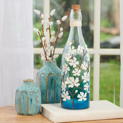 Éclairage pour bouteilles 11,8 "H Dogwood Dreams
