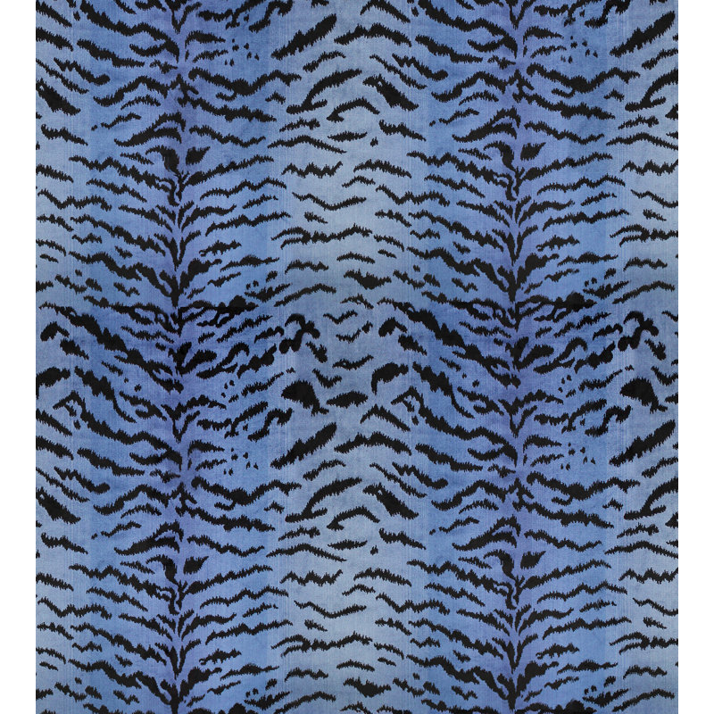Tigre Fabric, Blues/Black