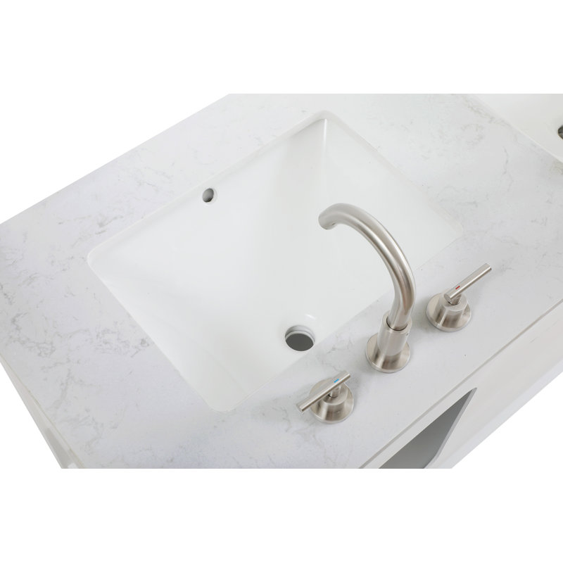 54 inch Single Bathroom Vanity, White