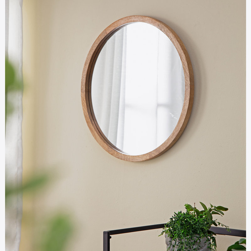 Miroir mural Braynt, Natural, 19.8" x 19.8"
