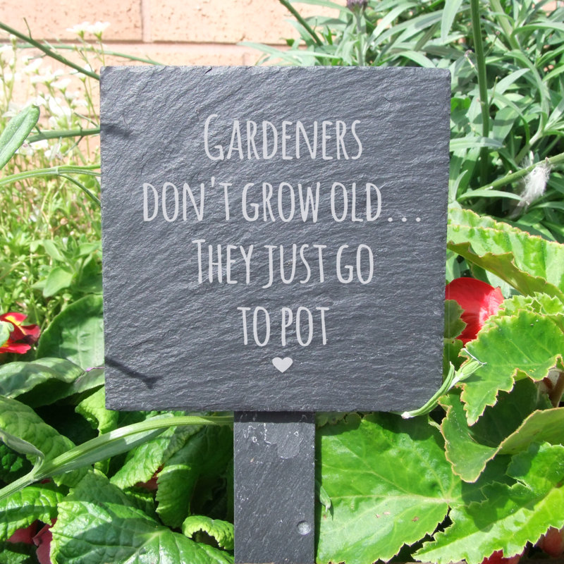 Simonton Stone Plants & Flowers Garden Sign