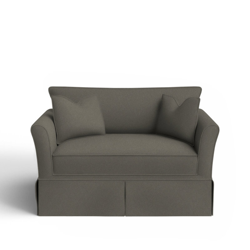 Shelby Upholstered Chair And A Half, Bella Otter Performance Velvet