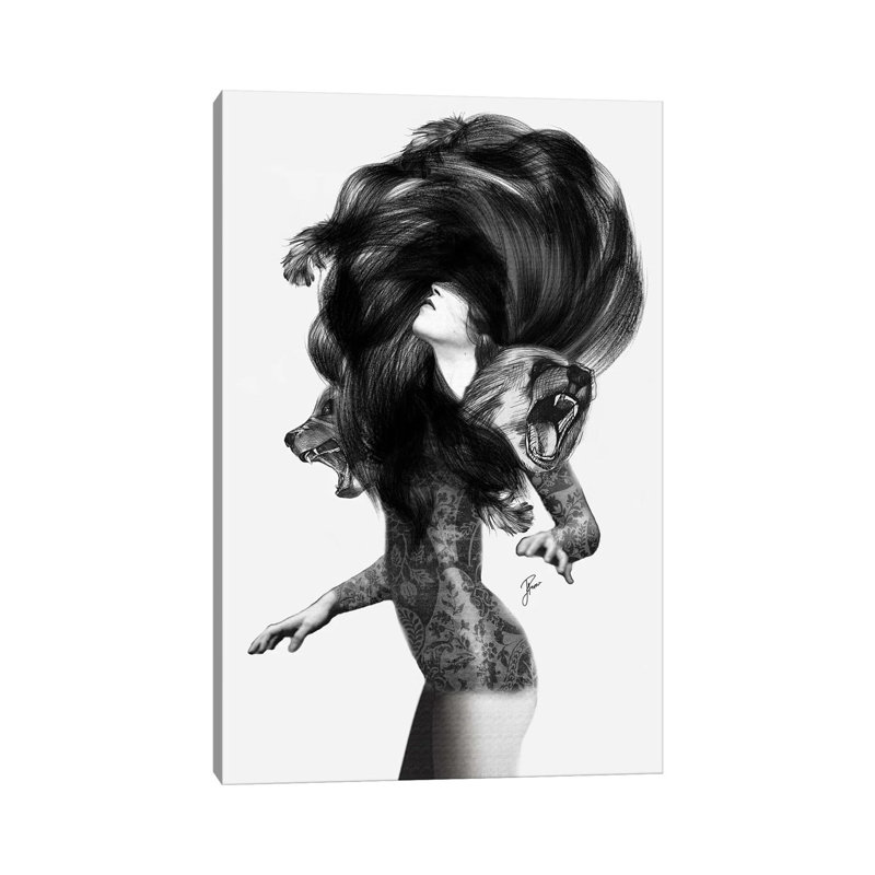 Bear #3 by Jenny Rome - Print on Canvas, Wrapped Canvas, 66.04 cm H x 45.72 cm W x 1.91 cm D
