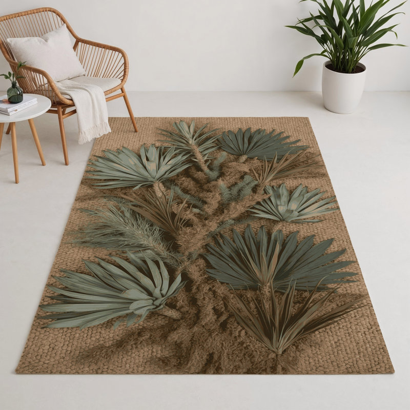 Tapis d'intérieur et d'extérieur brun Nature, Rectangulaire 3 pi x 5 pi