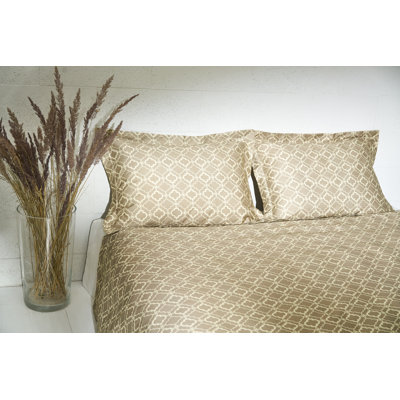 Maywood Cotton Geometric Shapes Duvet Cover Set with Pillowcases Included