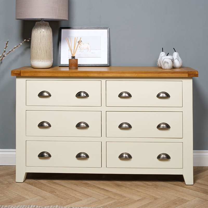 Lucille 128cm W 6 - Drawer Chest of Drawers