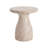 Outdoor/Indoor Travertine Lightweight Concrete Side Table-1717817853