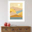 Retro Abstract I Southwest Mountains - Cadre photo, reproduction d'art sur papier-1054802638-1054802652