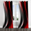Aundria - Rideau à œillets abstrait Modern Waves - Rideau occultant abstrait - 1 panneau
