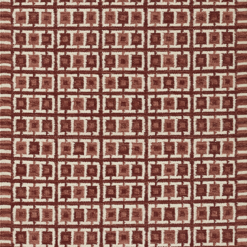 Freya Hand Woven Wool and Cotton Geometric Area Rug, Rectangle 8' x 10'