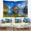 Paysage, montagne de cristal transparent, tapisserie des Alpes-28506538