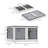 32 Gal Stackable Storage Bins With Lids, 3 Packs Collapsible Closet Organizers And Storage, Plastic Drawer Storage Container On Wheels With 5-Sided Access, Doors For Blankets-1031954816
