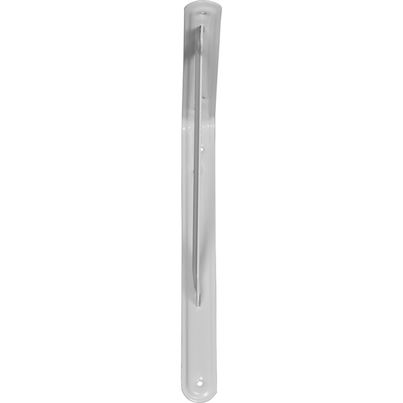 Support traditionnel en acier traditionnel h 10 po x l 1 po x l 8 po x p 8 po Endura Brace, Blanc mat