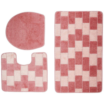 Ensemble de tapis de bain 3 pièces Perlas