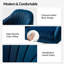 Chaise de travail en velours Adan-851133856