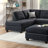 3-Pcs Sectional Sofa Polyfiber Cushion Sofa Chaise Ottoman Reversible Couch Pillows-713407028
