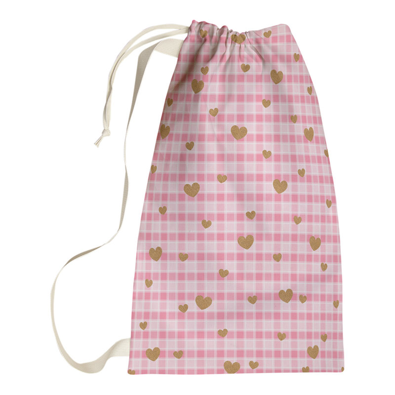 Fabric Laundry Bag with Handles, Small (29" H x 18" W x 1" D), Yellow