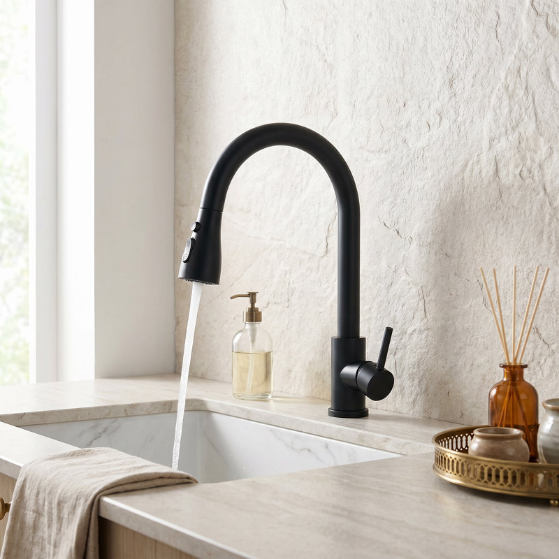 Pull-out Sprayer Retractable Kitchen Tap