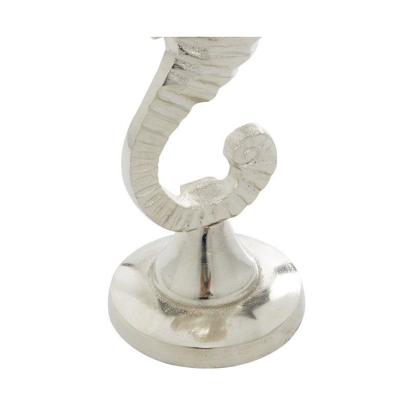 18.05'' H Aluminum Tabletop Candlestick, Silver
