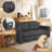 Modern Upholstered Loveseat Sofa Bed with Pull-Out Design