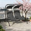 Balancelle d'extérieur 2 places avec auvent, balancelle de jardin pour le jardin