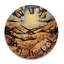 Horloge murale en bois massif Venette-1609017773