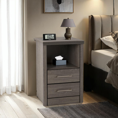 Arka 2 Drawer Bedside Table