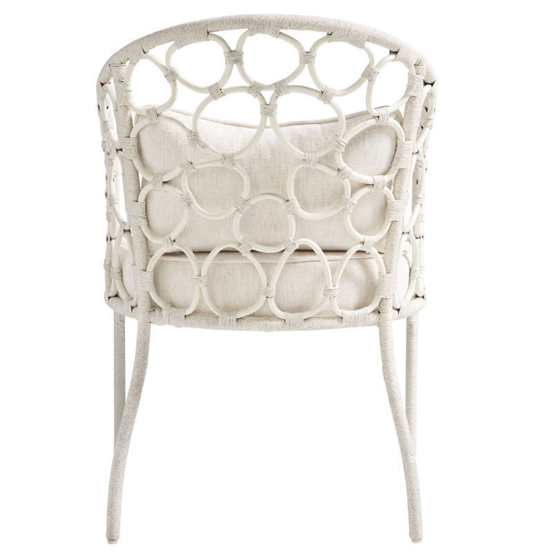 Pebble Upholstered Arm Chair, Sea Salt