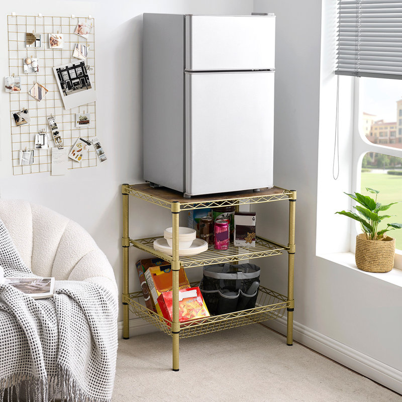 Suprima Double Height Fridge Stand, Gold