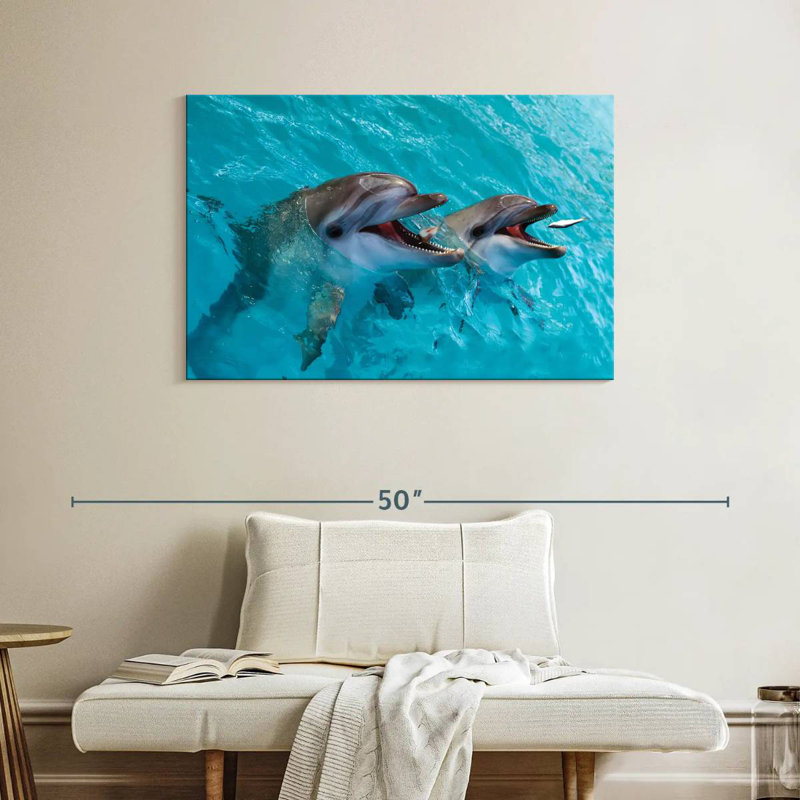 Brampt Cute Dolphins, 26" H x 39" W