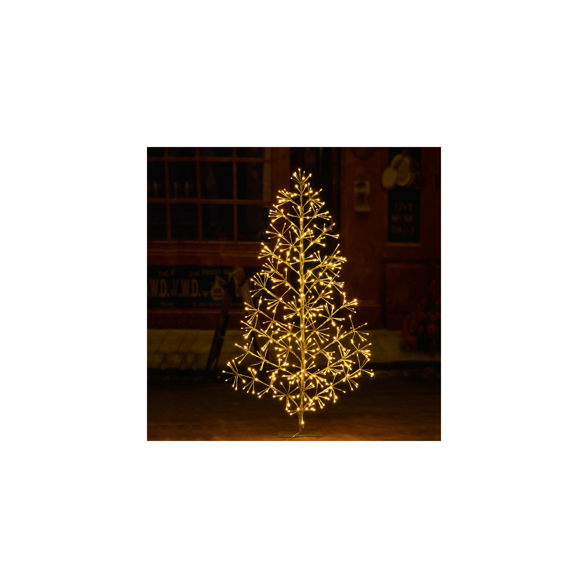 Silver Lighted Trees & Branches, 48" H x 20" W x 20" D