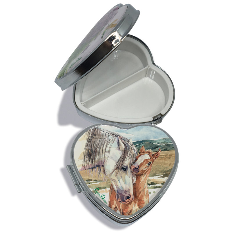 Wild Mustang Heart Pill Box