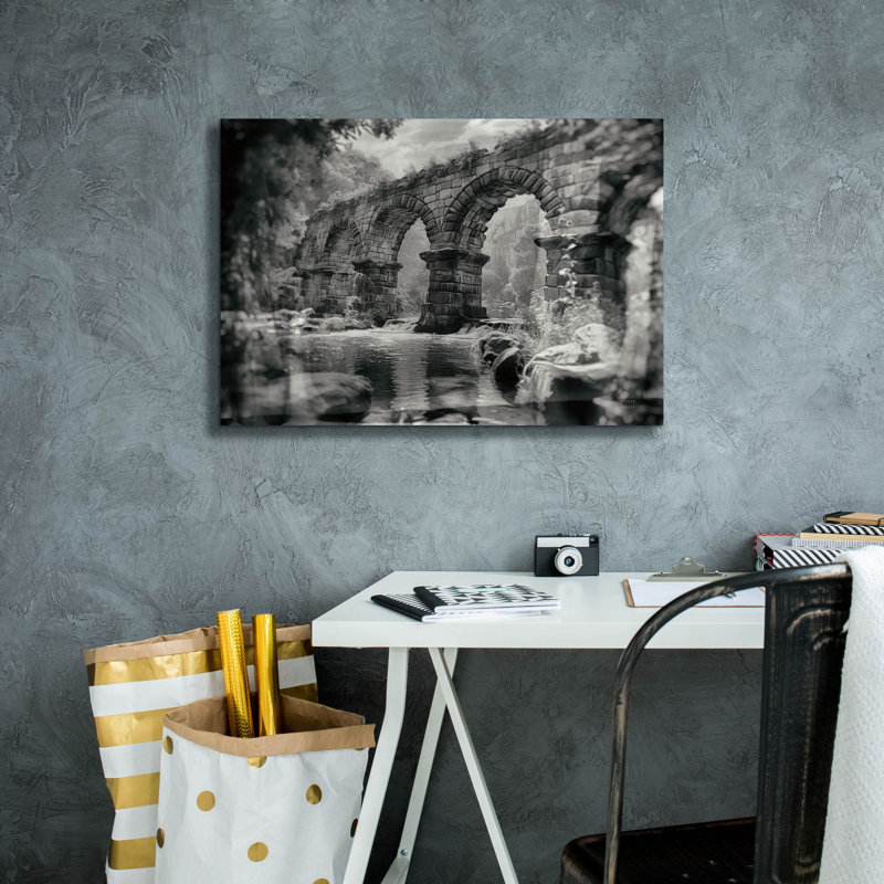 Toile épique «Aqueduct 2» par Nathan Larson, graffiti épique, 26 po x 18 po