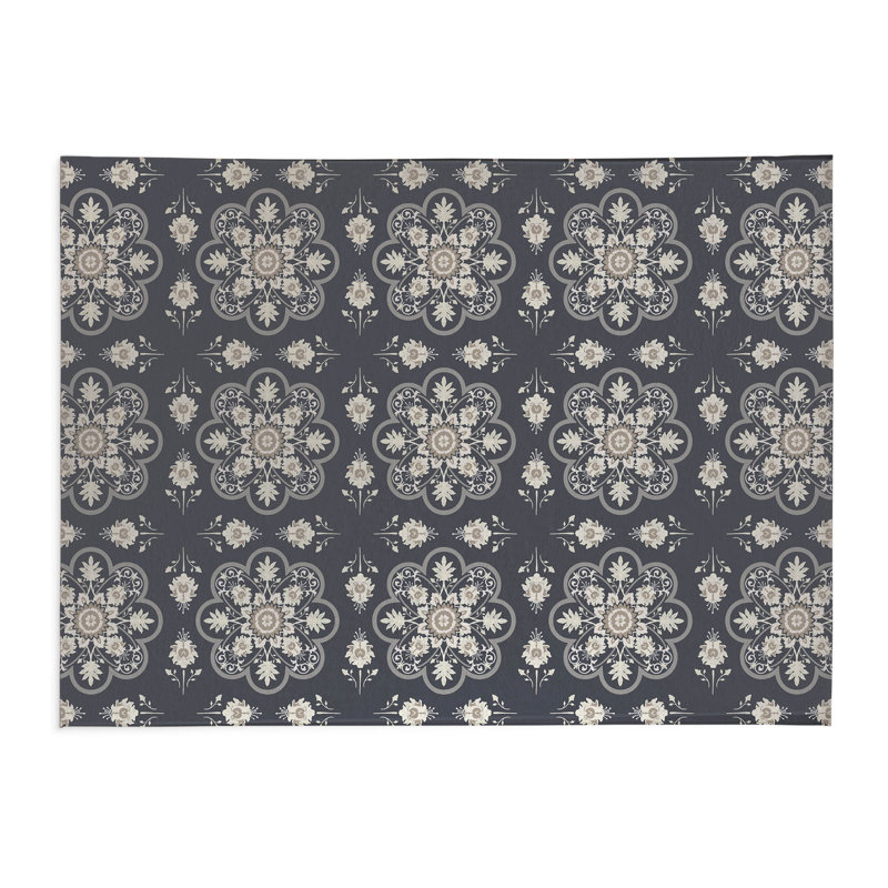 Tapis de lessive Skye, Gris anthracite, Rectangle 5 pi x 7 pi