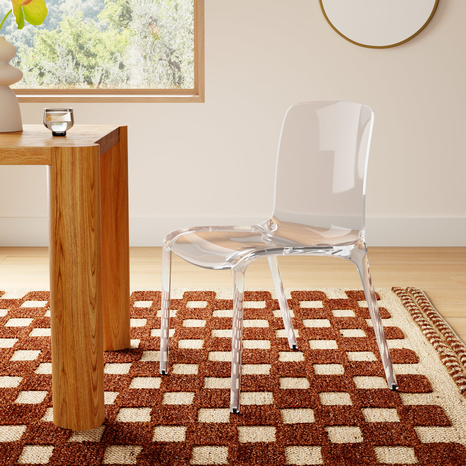 Lade Dining Chair, Clear, Individual