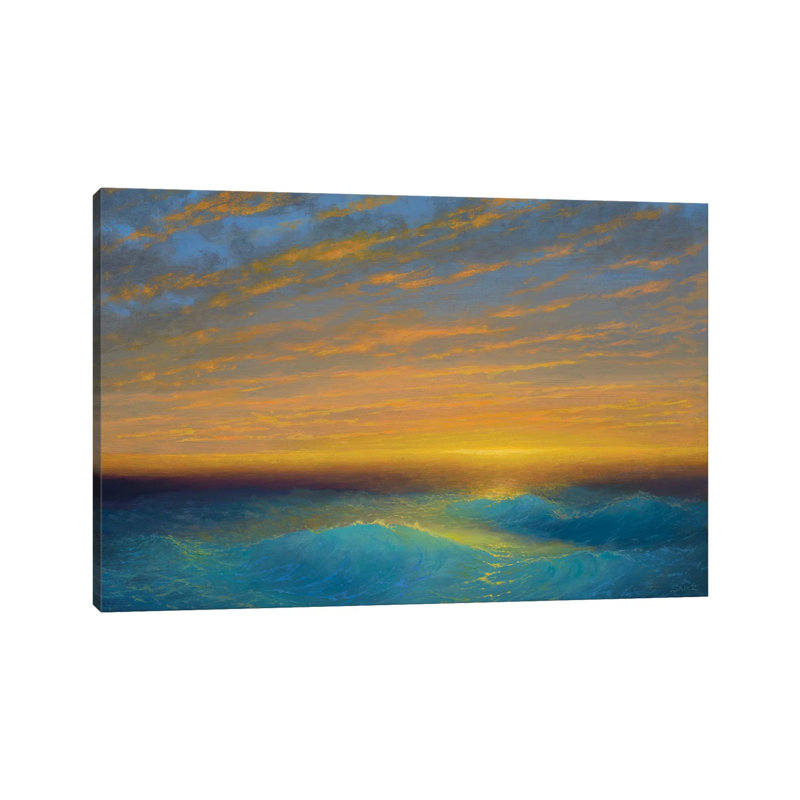 Breaking Sun After The Storm Florida by Ken Salaz - Wrapped Canvas Painting, 20.32 cm H x 30.48 cm W