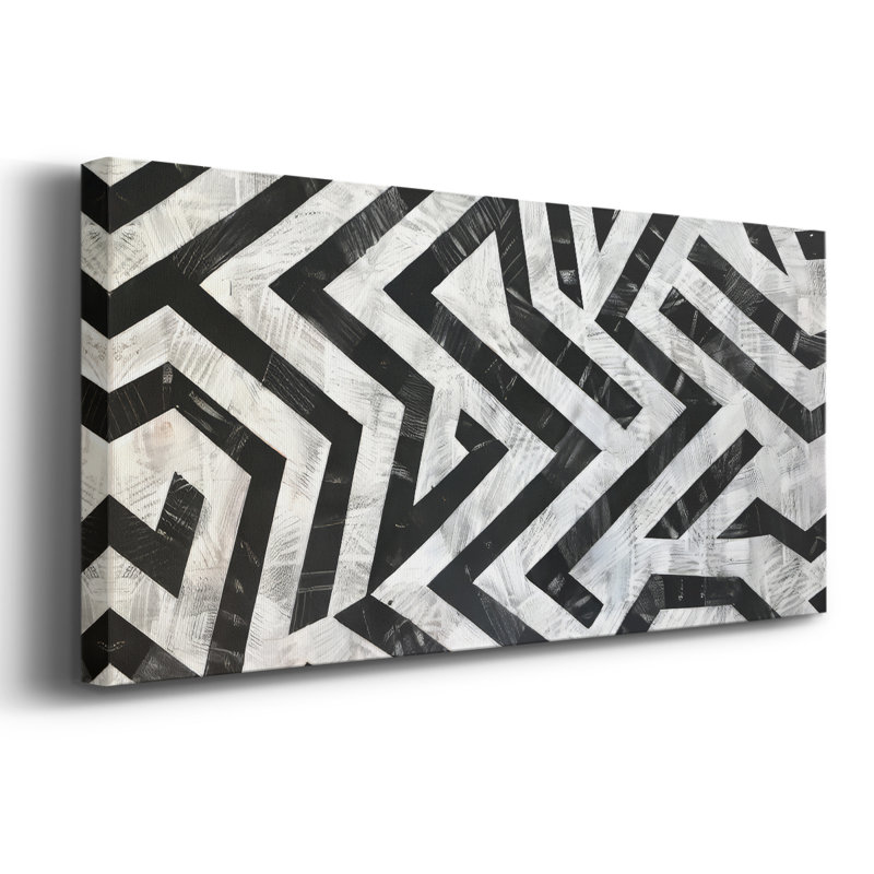 Abstract Series 1 #XI-Wide Gallery Wrapped Canvas, 12" H x 30" W