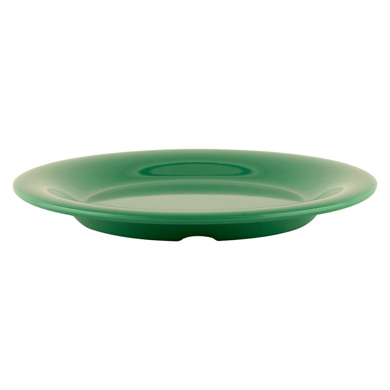  Assiette à hors-d'œuvre en mélamine 6,5 po, ensemble de 4, Vert