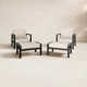 Townsend Patio Chair Sunbrella Cushions and Ottoman