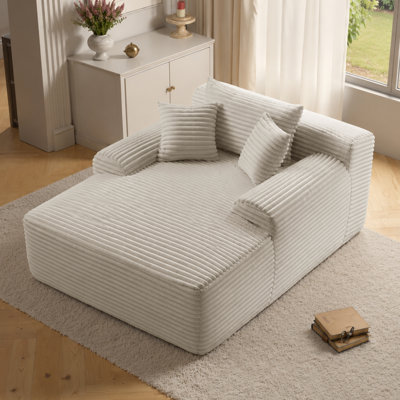 Méridiennes intérieures à compression, canapé-lit moderne moelleux de 65 pouces pour la maison