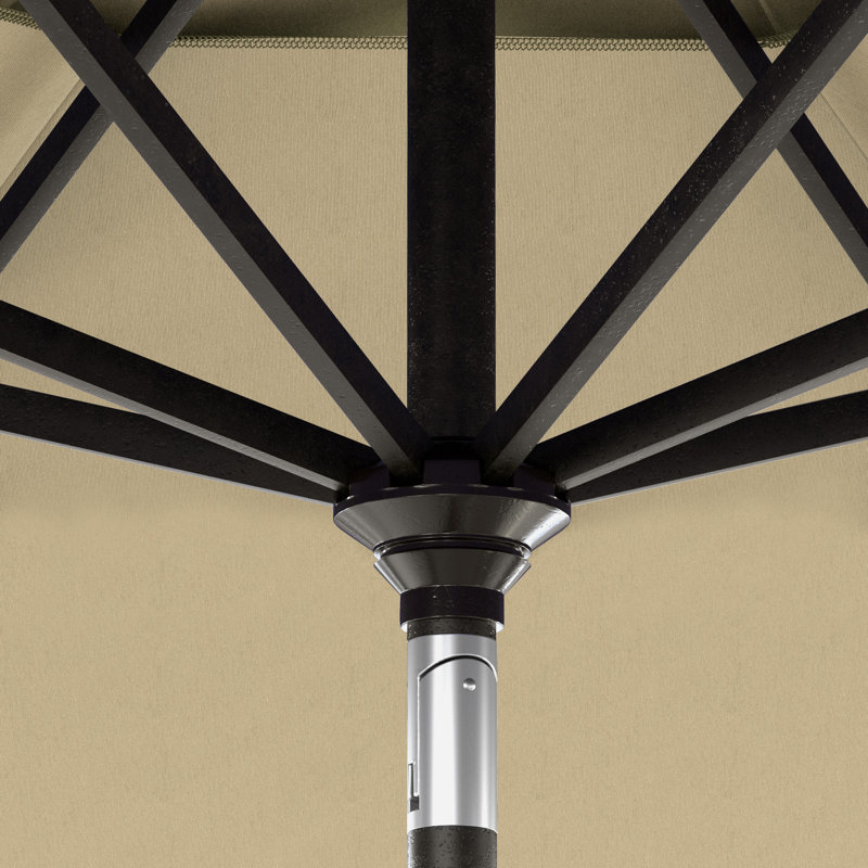 Parasol de patio en bronze 11 pi, Sunbrella® beige