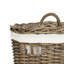 Ensemble de panier à linge rond en rotin 2 pièces Kingstein
