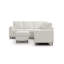 Canapé modulaire (repose-pieds non inclus), blanc