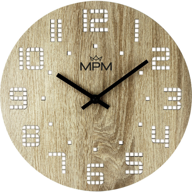 Wood Wall Clock, Brown