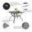 Leonard 4 - Person Patio Dining Set with Square Table , Cushions Included