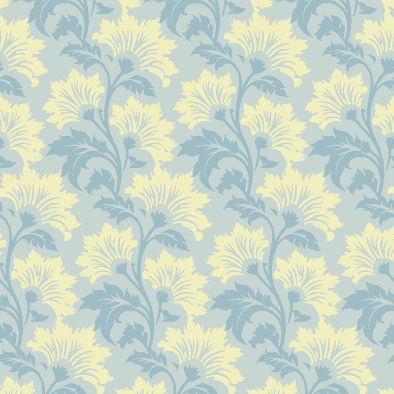 Wildflower - Botanical Wallpaper, Forest Shade, Premium Paper