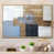 Toile naturelle avec cadre flottant