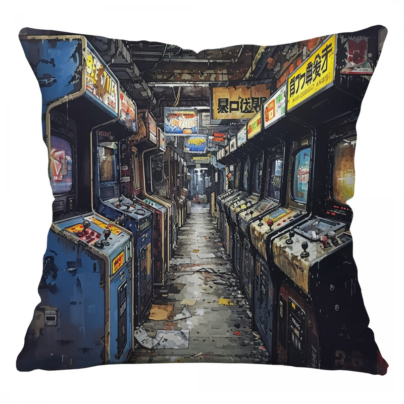 Coussin Arcade Games, H 18 po x l 18 po