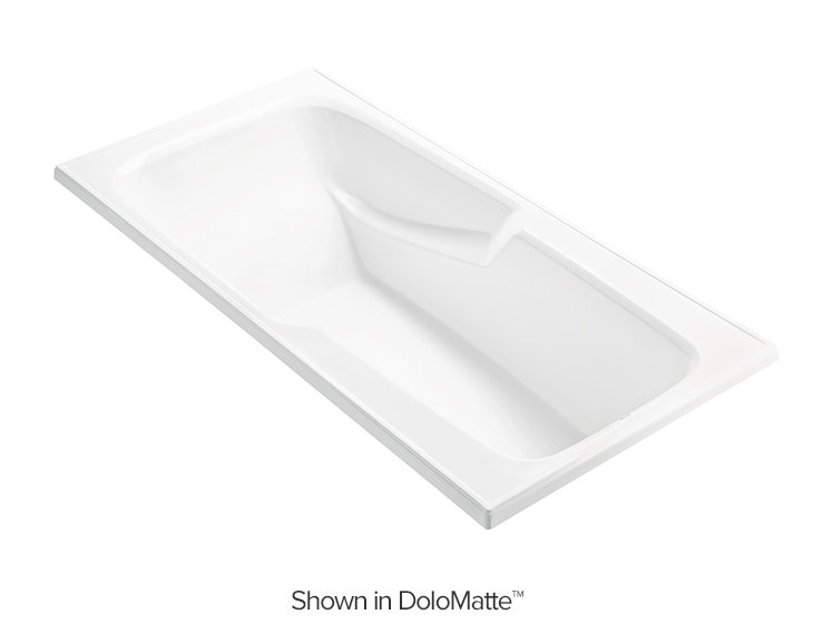 Wyndham 4 DoloMatte 71" x 36" Drop in Soaking Solid Surface Bathtub